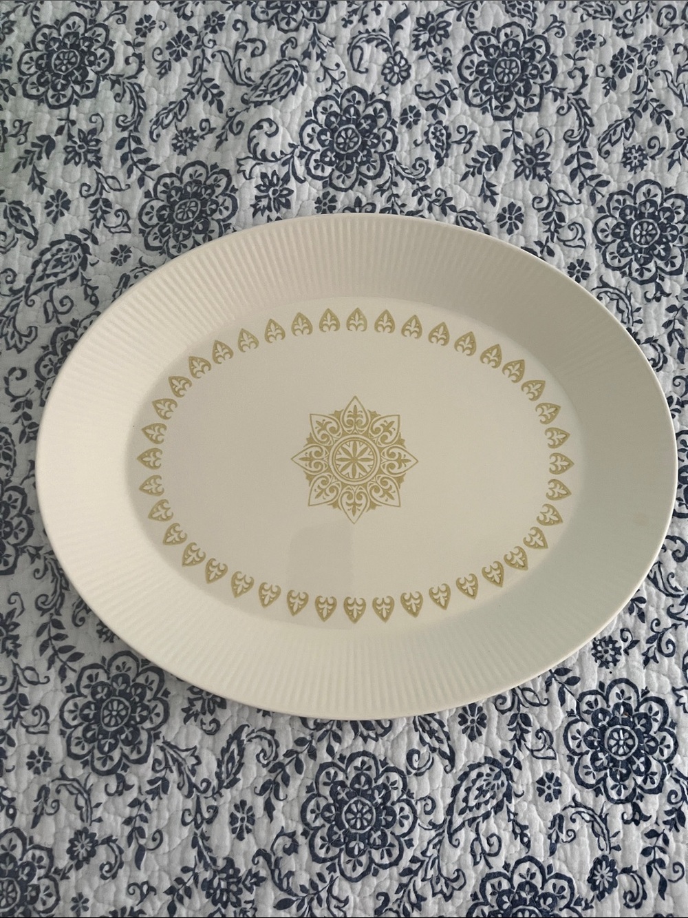 MCM Sheffield Serenade Oval Serving Platter 1960’s Homer Laughlin China Company